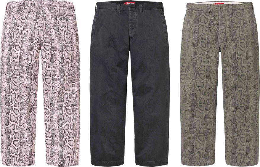 Snake Print Chino Pant